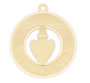 District Grand Conductor of the Council Royal & Select Masters Officer Collar Jewel - MIDDLESEX Gold Plated - Bricks Masons