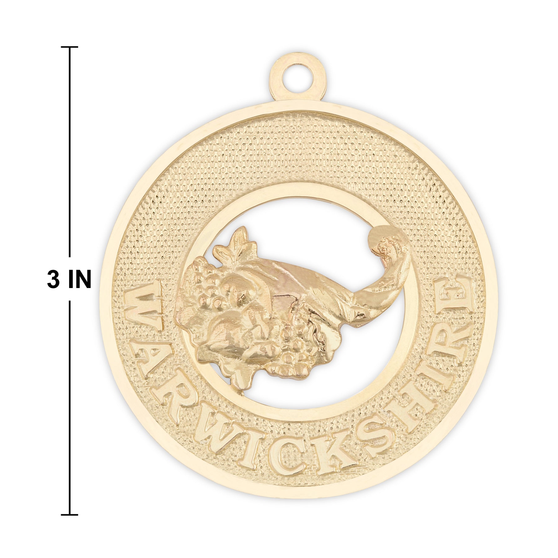 District Grand Manciple Royal & Select Masters Officer Collar Jewel - Warwickshire Gold Plated - Bricks Masons