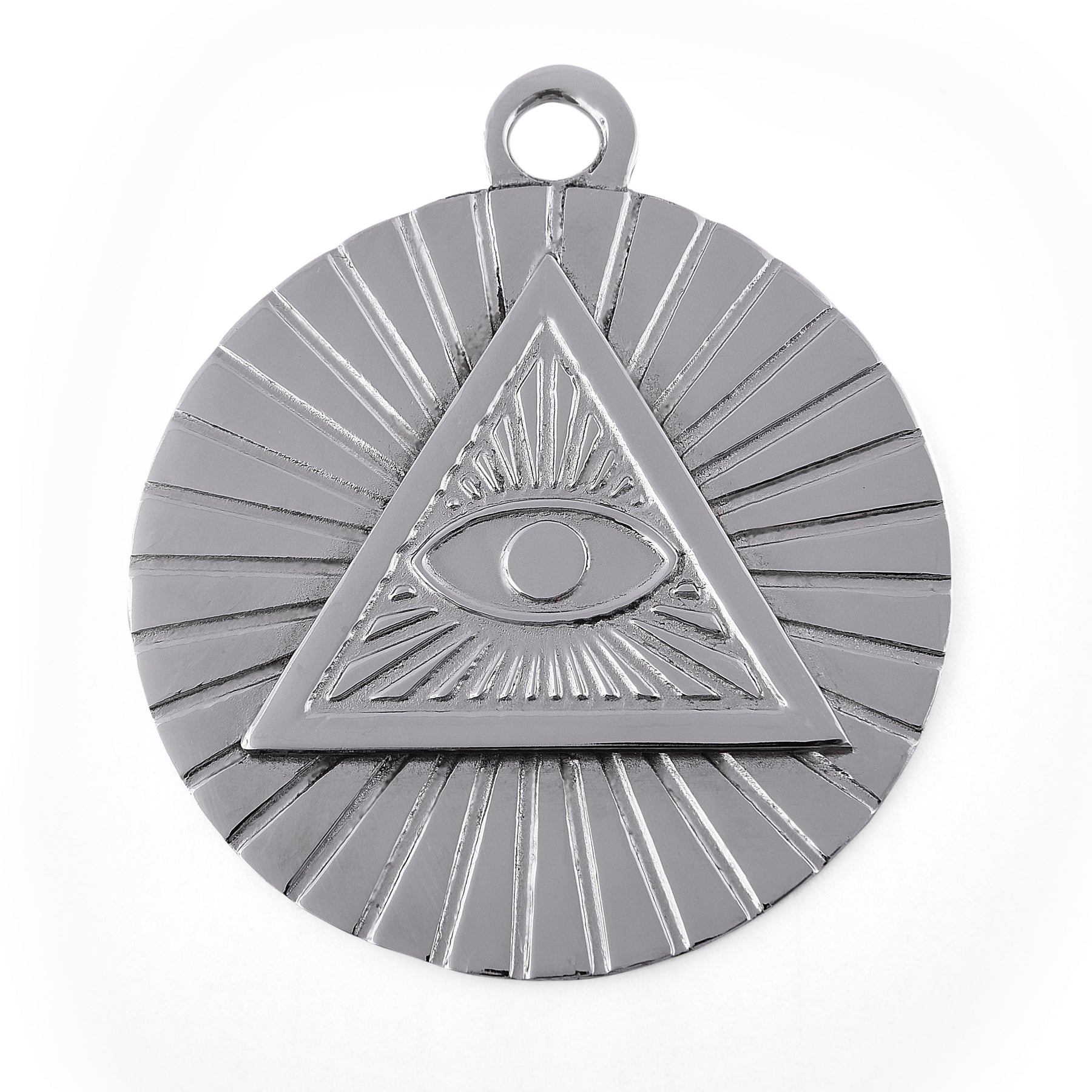 Eye Of Providence Pendant - Silver Plated - Bricks Masons
