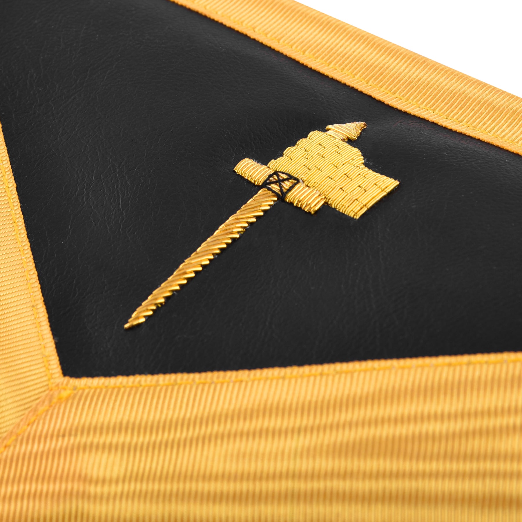Grand Tiler of Solomon Allied Masonic Degrees Apron - Hand Embroidery Gold Bullion - Bricks Masons