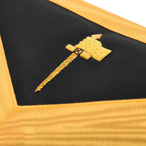 Grand Tiler of Solomon Allied Masonic Degrees Apron - Hand Embroidery Gold Bullion - Bricks Masons