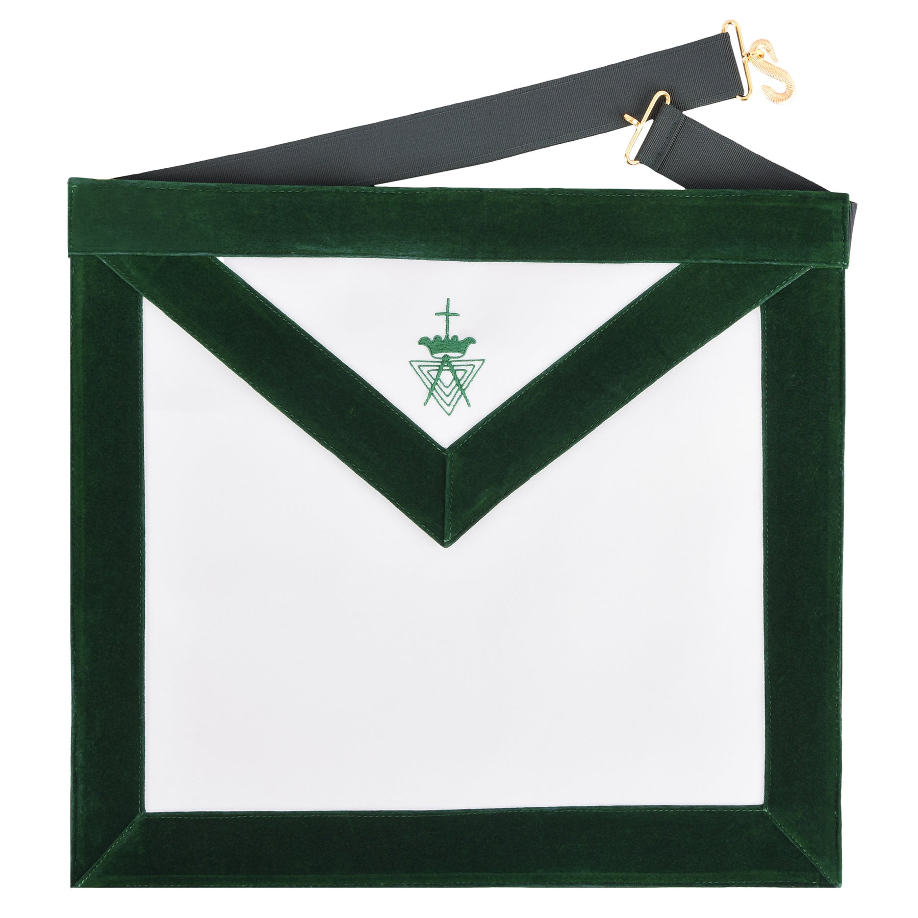 Member Allied Masonic Degrees Apron - Dark Green - Bricks Masons
