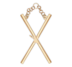Director of Ceremonies Royal & Select Masters Officer Collar Jewel - Solid Brass Gold Plated - Bricks Masons