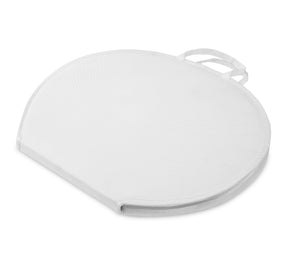 Universal Chain Collar Case - White Leather Round Shaope With Different Materials - Bricks Masons