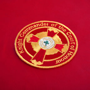 Knight Commander of the Court of Honour Scottish Rite Crown Cap Case - Red Imitation Leather - Bricks Masons