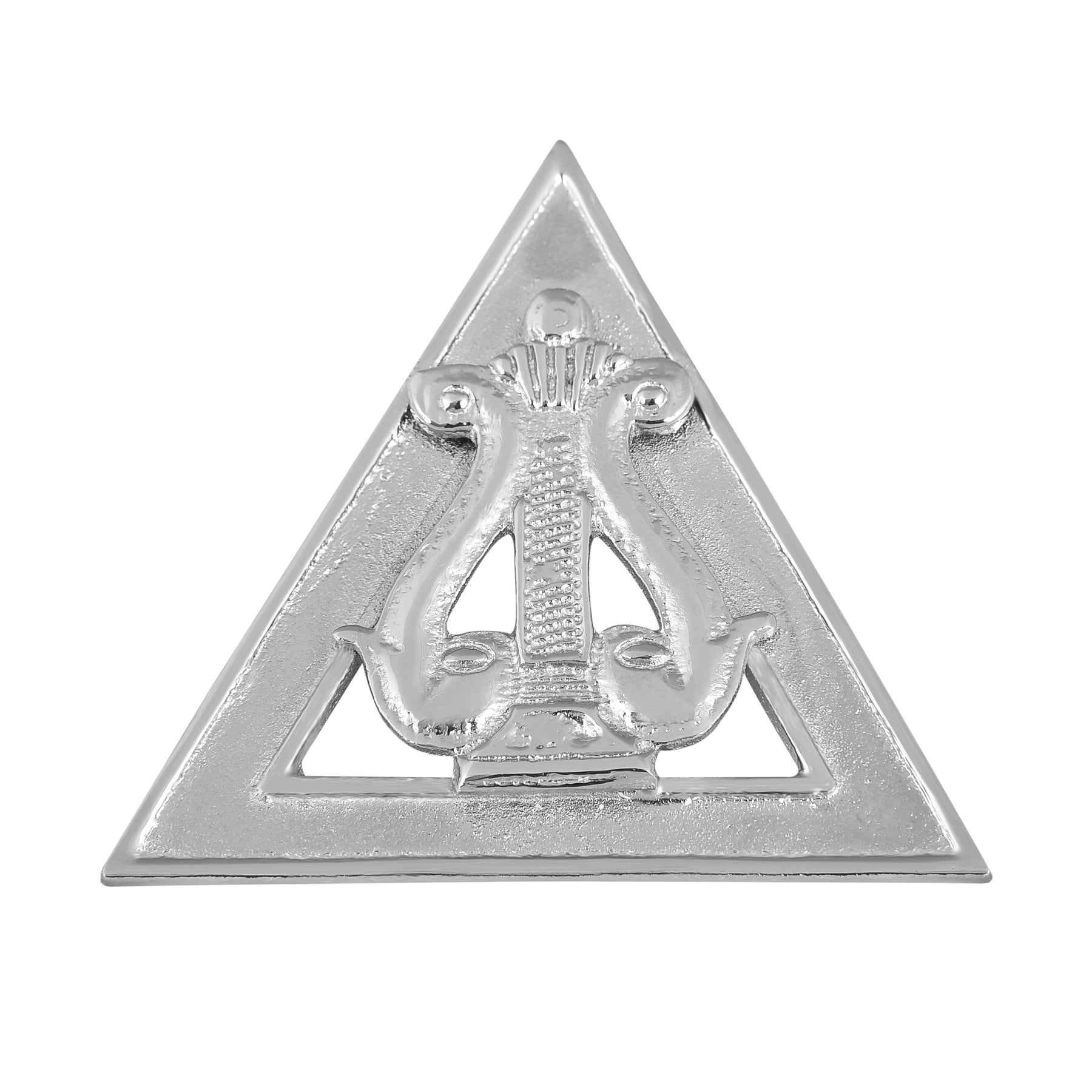 Organist Royal Ark Mariner AMD Collar Jewel - Silver Plated - Bricks Masons