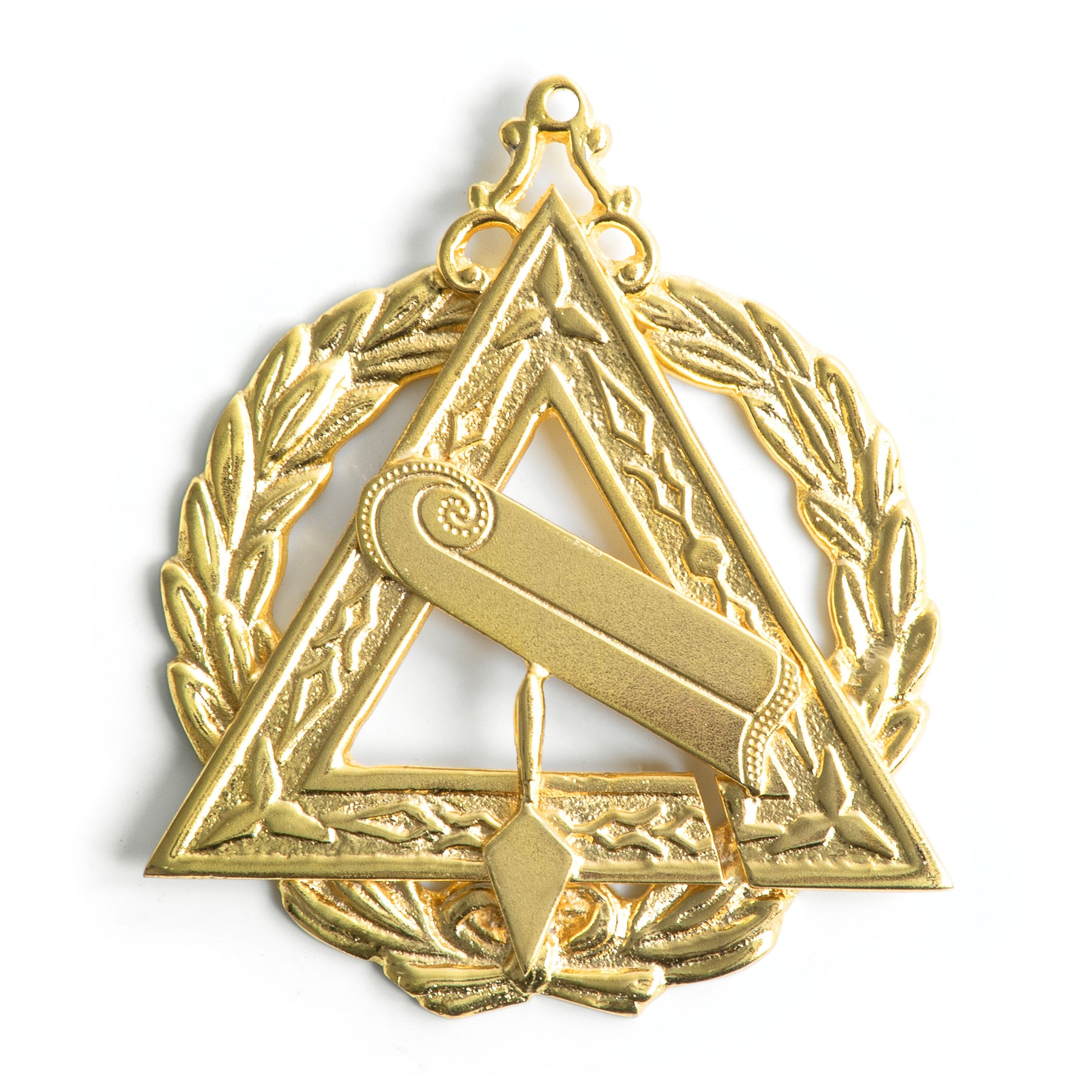 Grand Marshal Royal & Select Masters Officer Collar Jewel - Gold Plated - Bricks Masons