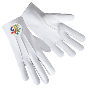 OES Glove - Leather With Round Patch - Bricks Masons