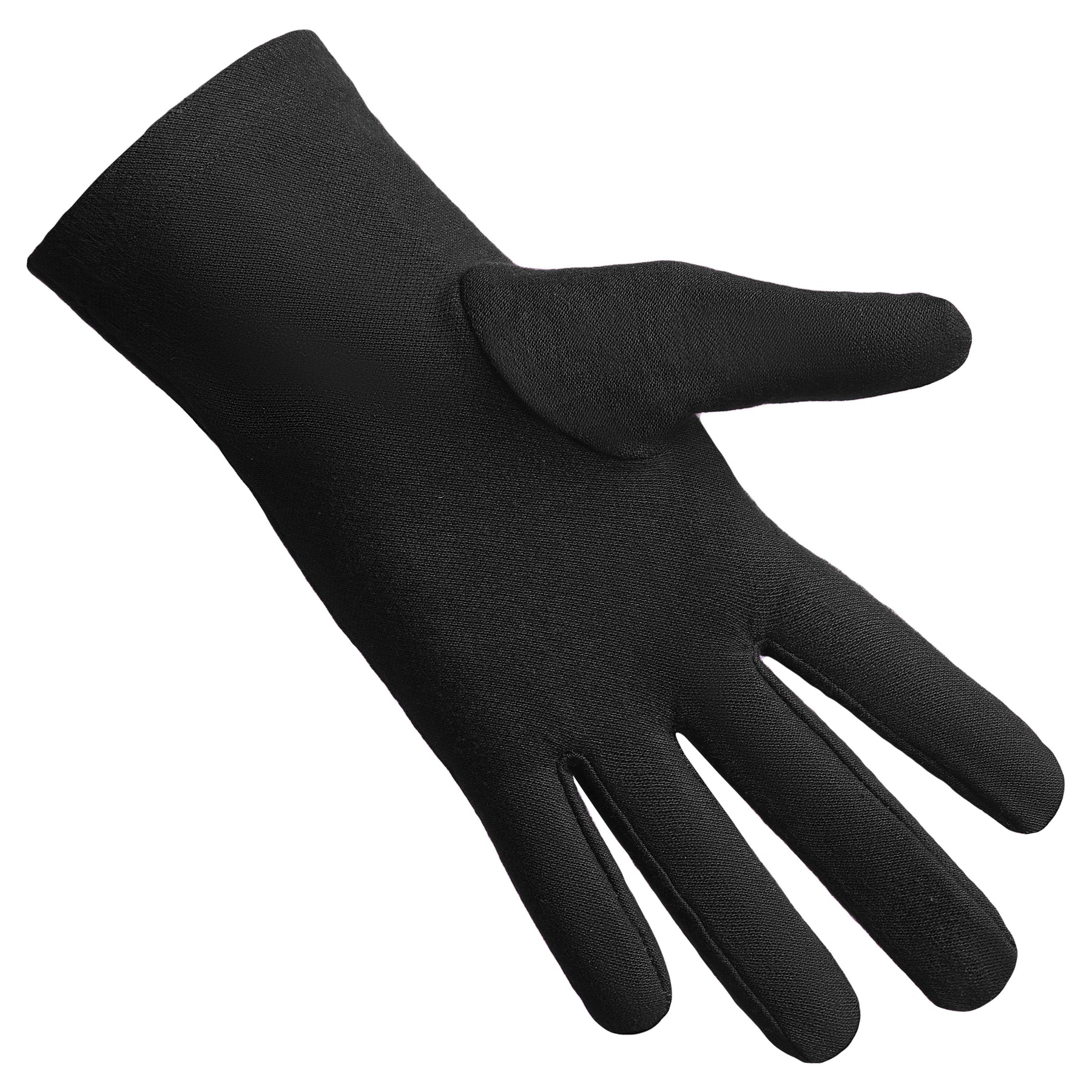 OES Glove - Pure Black Cotton With Gold Gavel - Bricks Masons