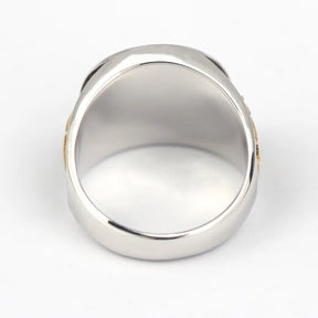 Meister-Maurer-Blaulogenring – Freimaurer mit S&amp;C G Auge der Vorsehung