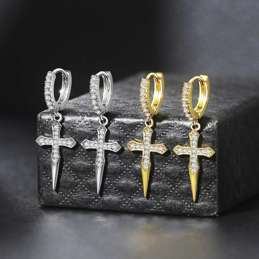 Knights Templar Commandery Earring - Copper Drop Earrings