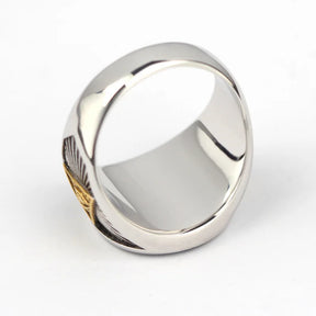 Meister-Maurer-Blaulogenring – Freimaurer mit S&amp;C G Auge der Vorsehung