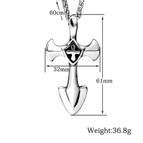 Knights Templar Commandery - Cross Pendants Necklaces  316L Stainless Steel - Bricks Masons