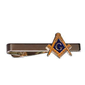 Master Mason Blue Lodge Tie Clip - Square & Compass