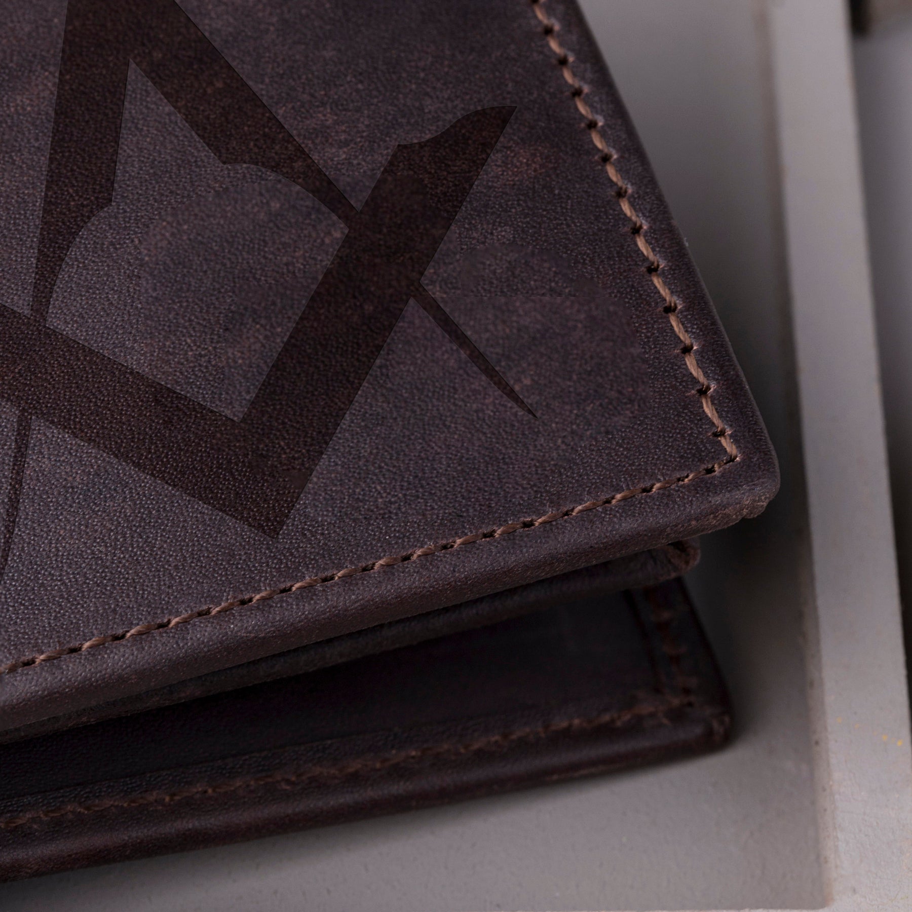 Master Mason Blue Lodge Wallet - Handmade Leather