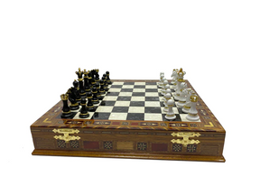 32nd Degree Scottish Rite Chess Set - 16.5" (42cm) - Bricks Masons