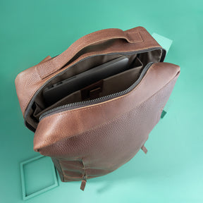 Widows Sons Backpack - Genuine Brown Leather - Bricks Masons