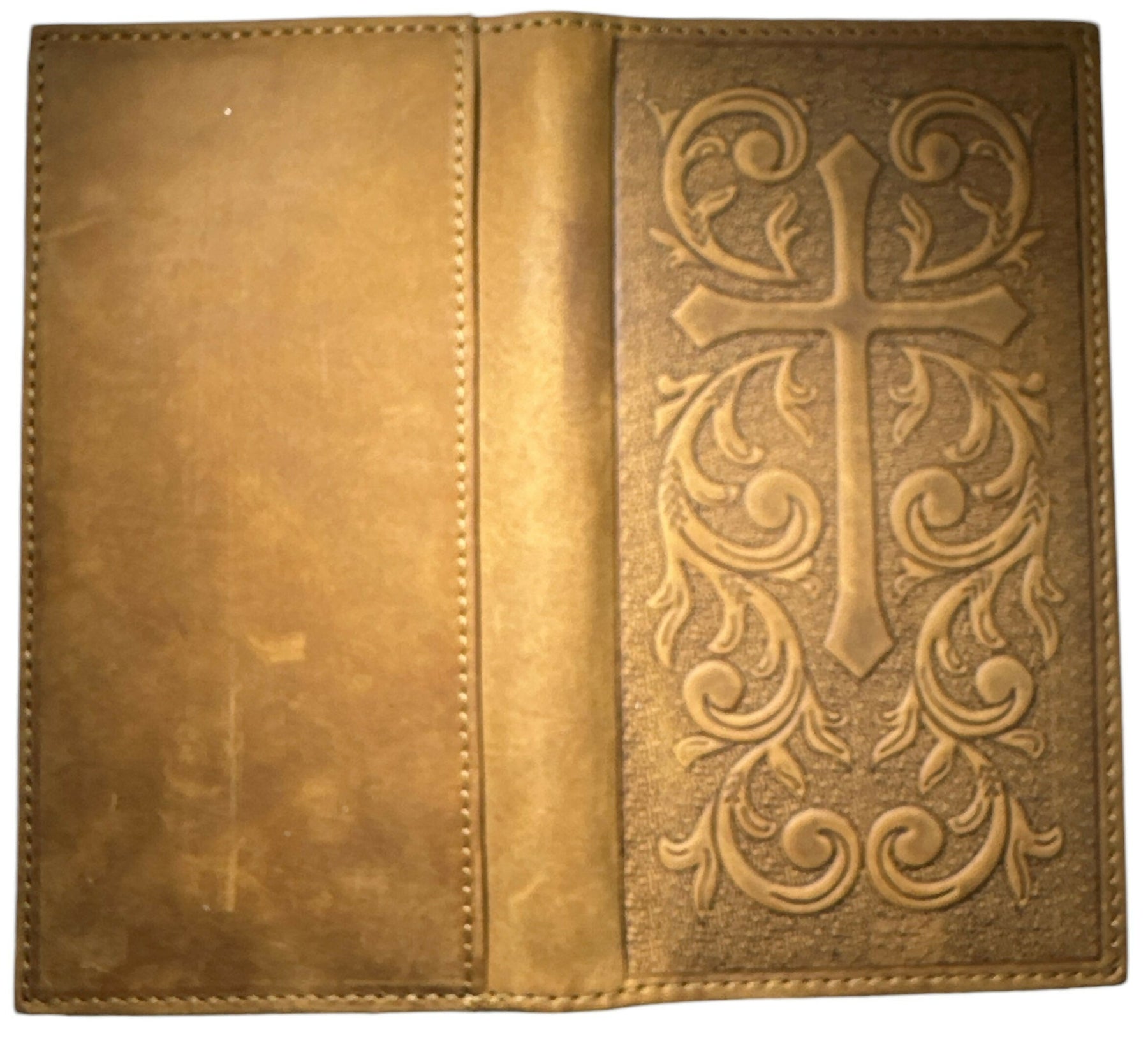 Past Master Blue Lodge Wallet - Nocona Soft Leather Cross Long Rodeo