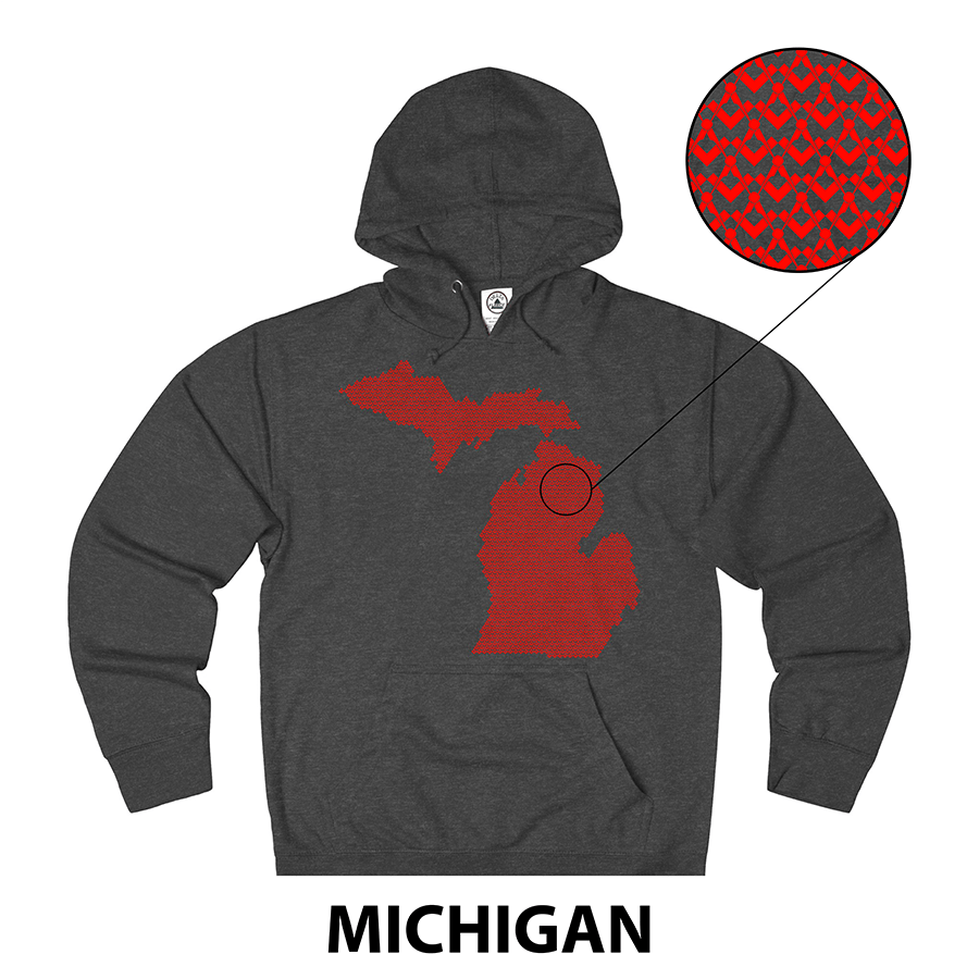 Masonic Hoodie - MICHIGAN State - Bricks Masons