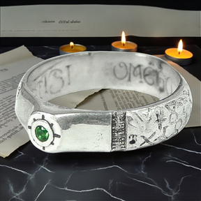 Ancient Israel Ring - King Solomon Saint Cyprian In Silver