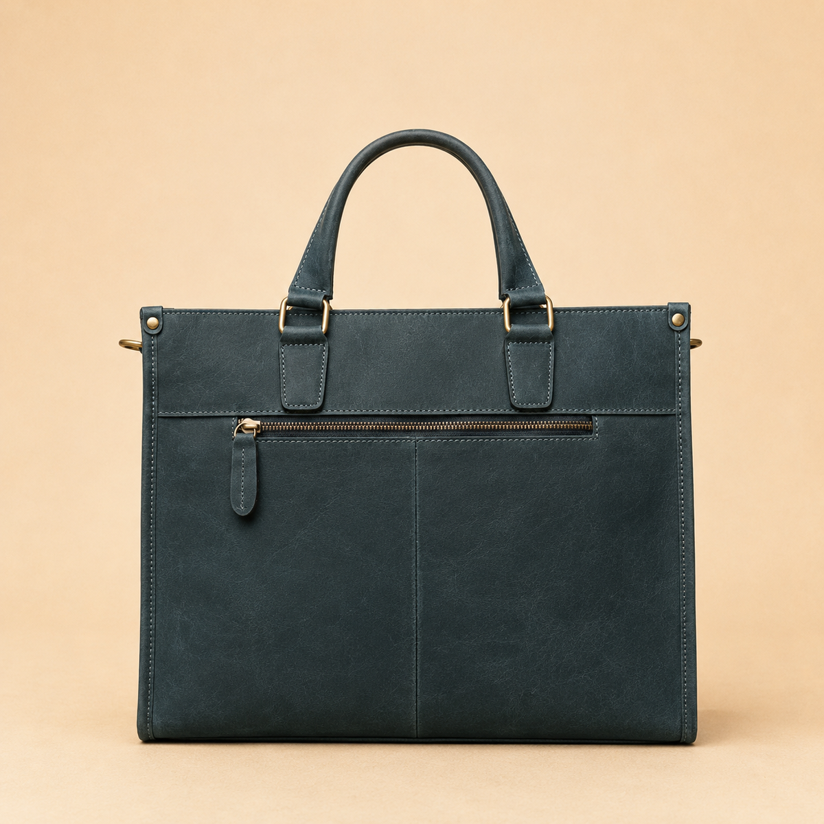 Master Mason Blue Lodge Briefcase - Dark Green Color Crazy Horse Finish