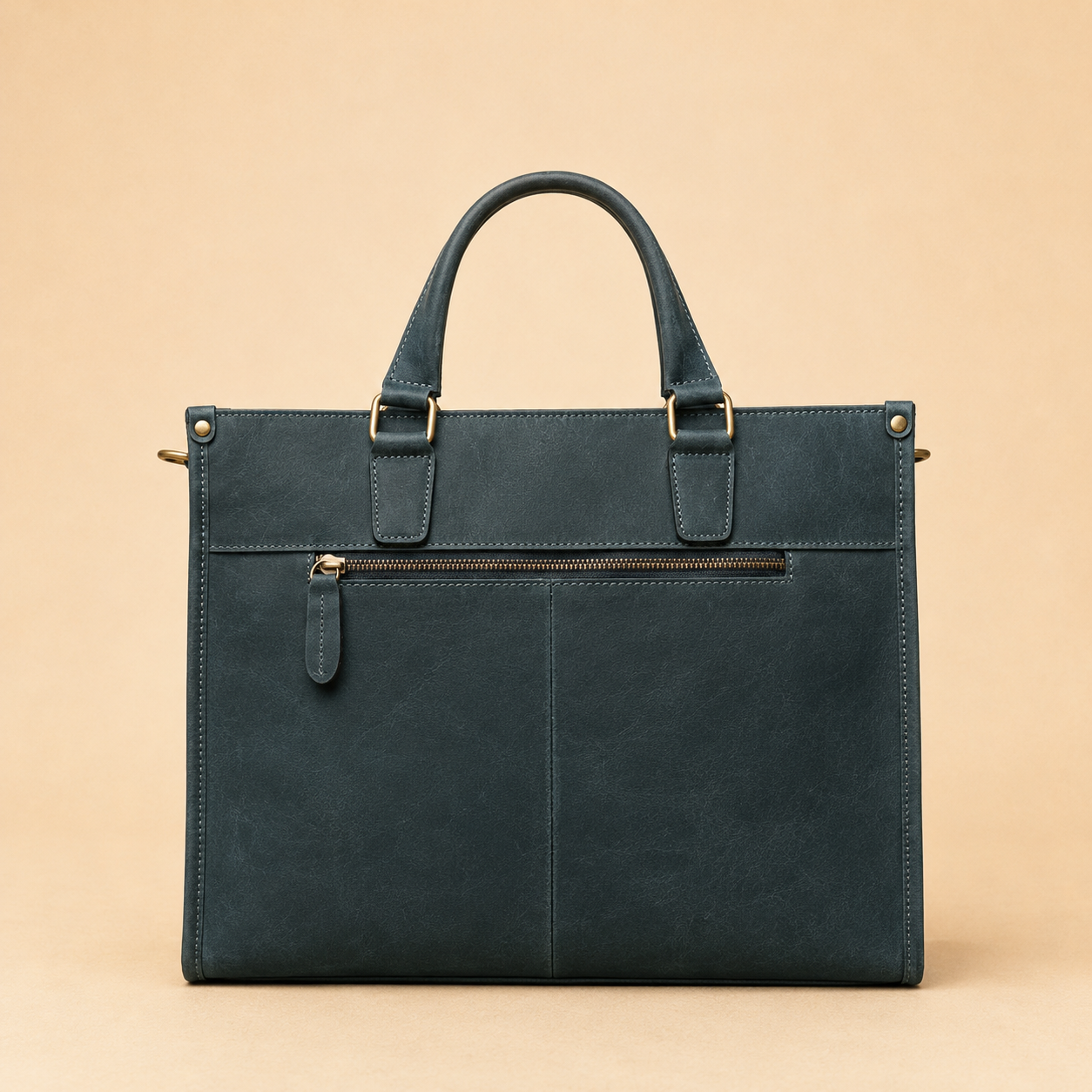 Master Mason Blue Lodge Briefcase - Dark Green Color Crazy Horse Finish