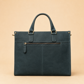 Master Mason Blue Lodge Briefcase - Dark Green Color Crazy Horse Finish