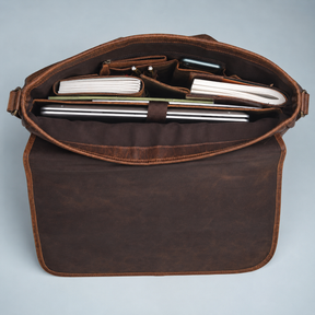 Master Mason Blue Lodge Briefcase - High-Quality Crazy Horse Leather Various Colors
