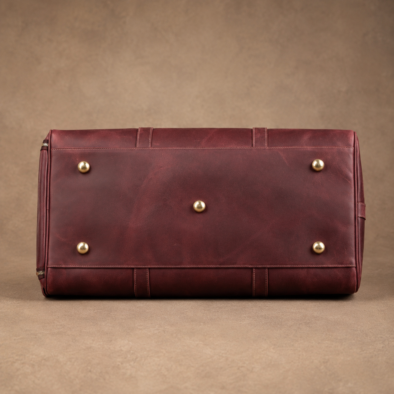 Past Master Blue Lodge Travel Bag - Ruby Premium Crazy Horse Leather