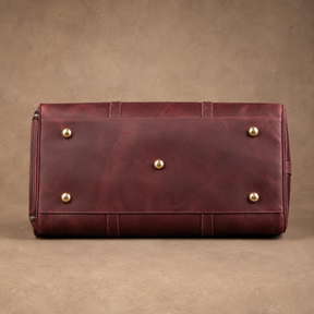 Past Master Blue Lodge Travel Bag - Ruby Premium Crazy Horse Leather