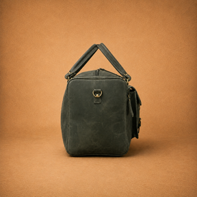 Past Master Blue Lodge Travel Bag - Crazy Horse Leather With Multiple Zipper Pockets