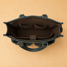 Master Mason Blue Lodge Briefcase - Dark Green Color Crazy Horse Finish