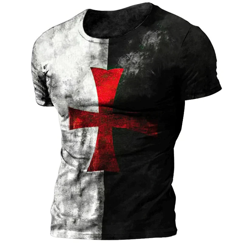 Knights Templar Commandery T-Shirt - 3d Printed Cross - Bricks Masons