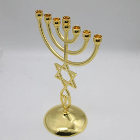 Ancient Israel Candle Holder - Candlestick Metal Candle Holder 7 Branch Antique Designed Height 21cm - Bricks Masons