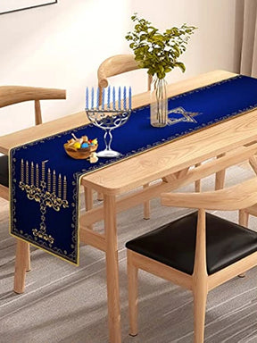 Ancient Israel Hanukkah Menorah Linen - Bricks Masons