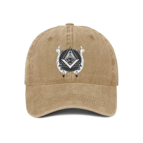 Eye of Providence Baseball Cap - Square & Compass Various Colors