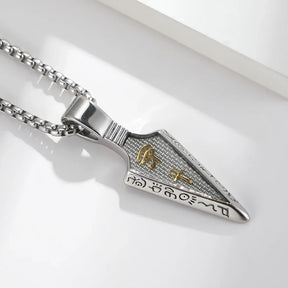 Ancient Egypt Necklace -  Plated Stainless Steel - Bricks Masons