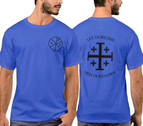 Knights Templar Commandery T-Shirt - Let Us Become Men of Renown - Bricks Masons
