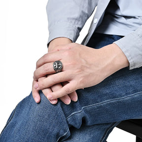 Knights Templar Ring - 18mm Stainless Steel