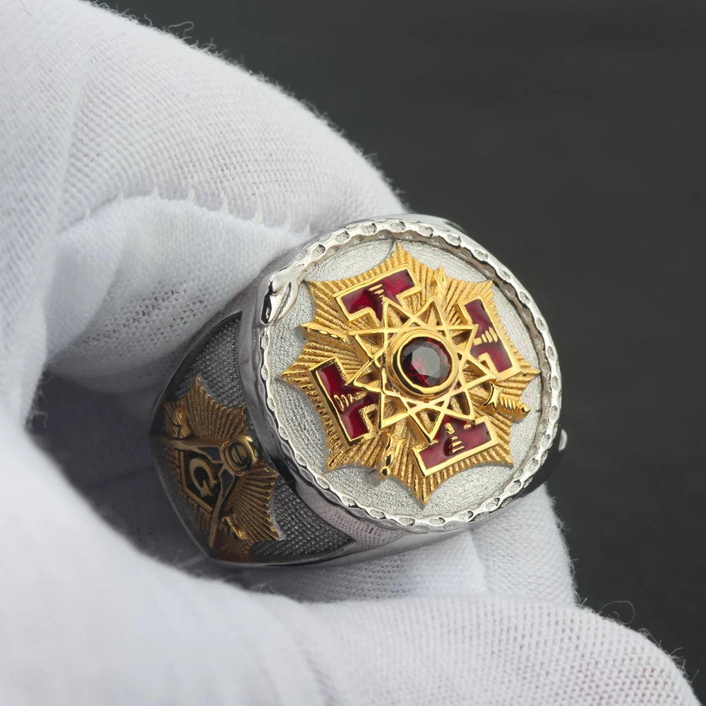 Silver Scottish Rite Rings Sovereign Grand Inspector General Scottish Rite Ring - Sterling Silver ...
