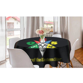 OES Round Tablecloth - Round Shape - Bricks Masons