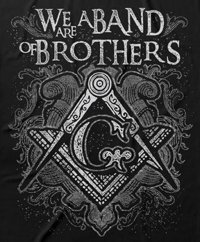Master Mason Blue Lodge Hoodie - We Are A Band Of Brothers Design - Bricks Masons