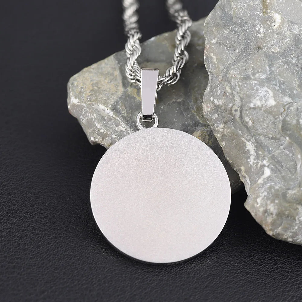 Knights Templar Necklace - Sterling Silver Shield & Sword With Red Cross