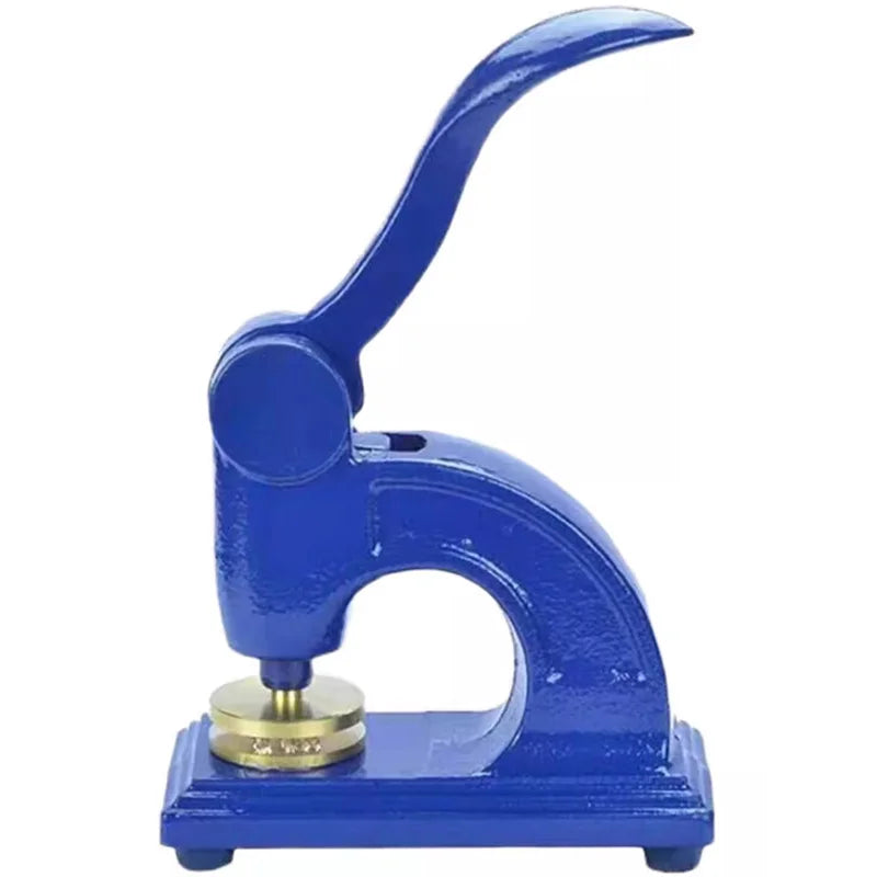 Order of the Secret Monitor Long Reach Seal Press - Heavy Embossed Stamp Blue Color Customizable - Bricks Masons