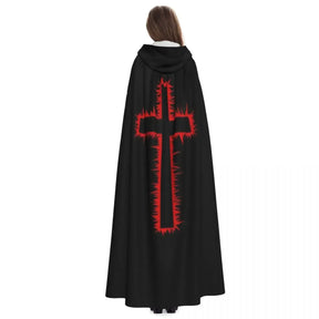 Knights Templar Commandery-  Medieval Crusader  Cloak With Hood Long - Bricks Masons