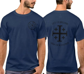 Knights Templar Commandery T-Shirt - Let Us Become Men of Renown - Bricks Masons