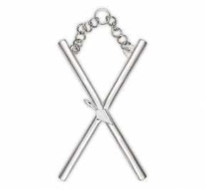 Director of Ceremonies Royal & Select Masters Officer Collar Jewel - Solid Brass Silver Plated - Bricks Masons