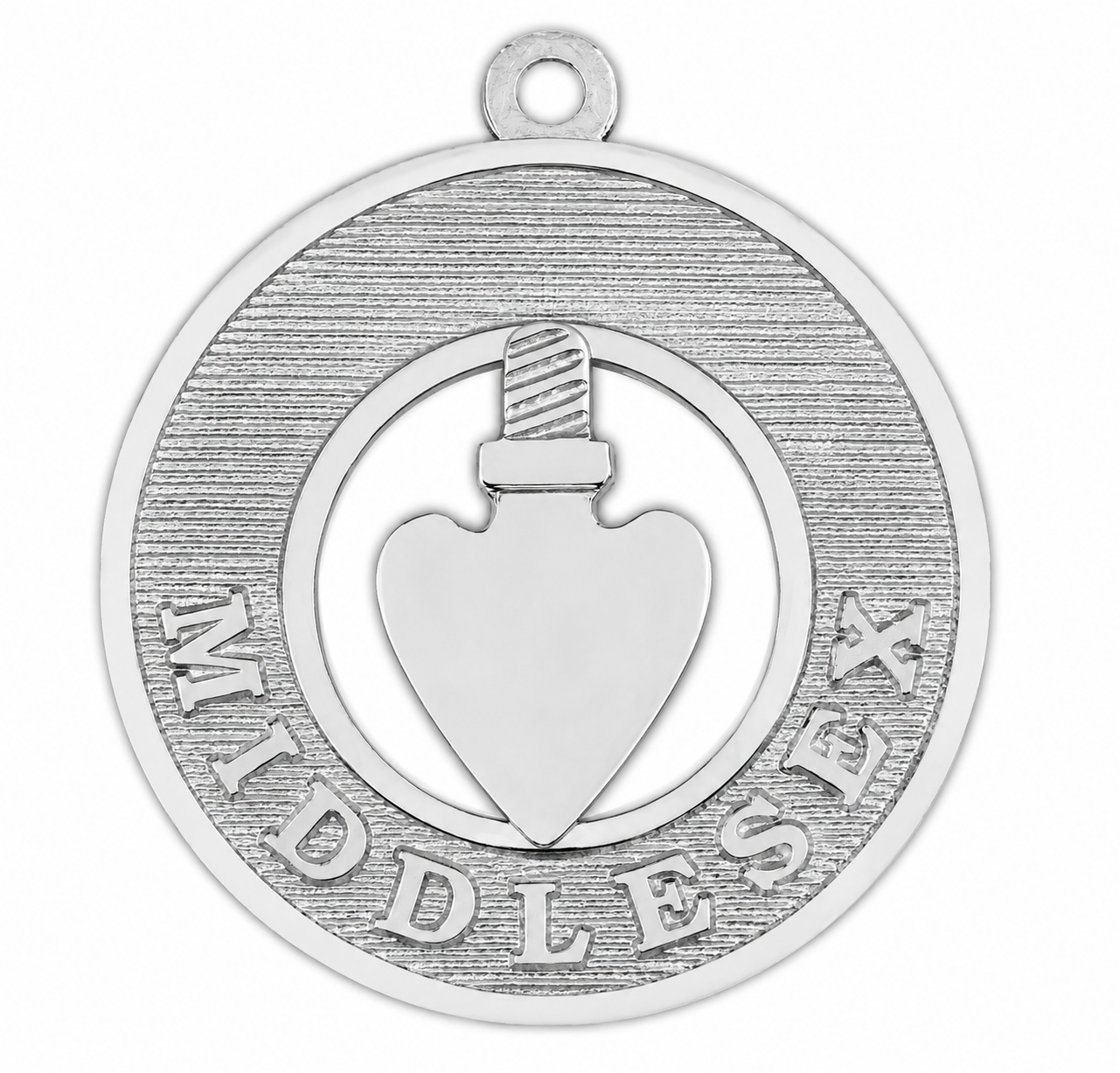 District Grand Conductor of the Council Royal & Select Masters Officer Collar Jewel - MIDDLESEX Silver Plated - Bricks Masons