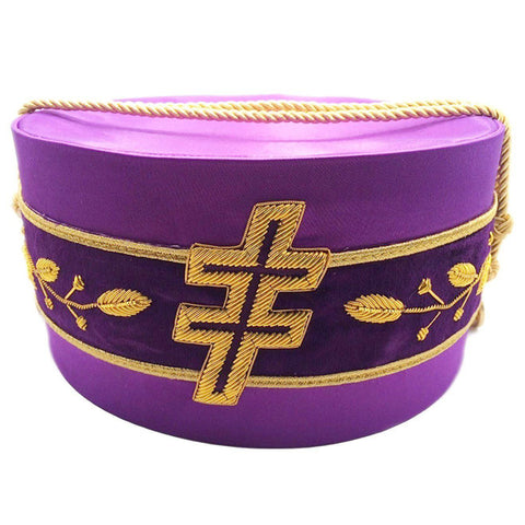 Masonic Collar with Pendant 33rd 33 2024 Degree DELUXE Freemason Gold // Purple Backing DMR-200GB