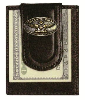 Widows Sons Wallet - Black & Brown Colors With Money Clip